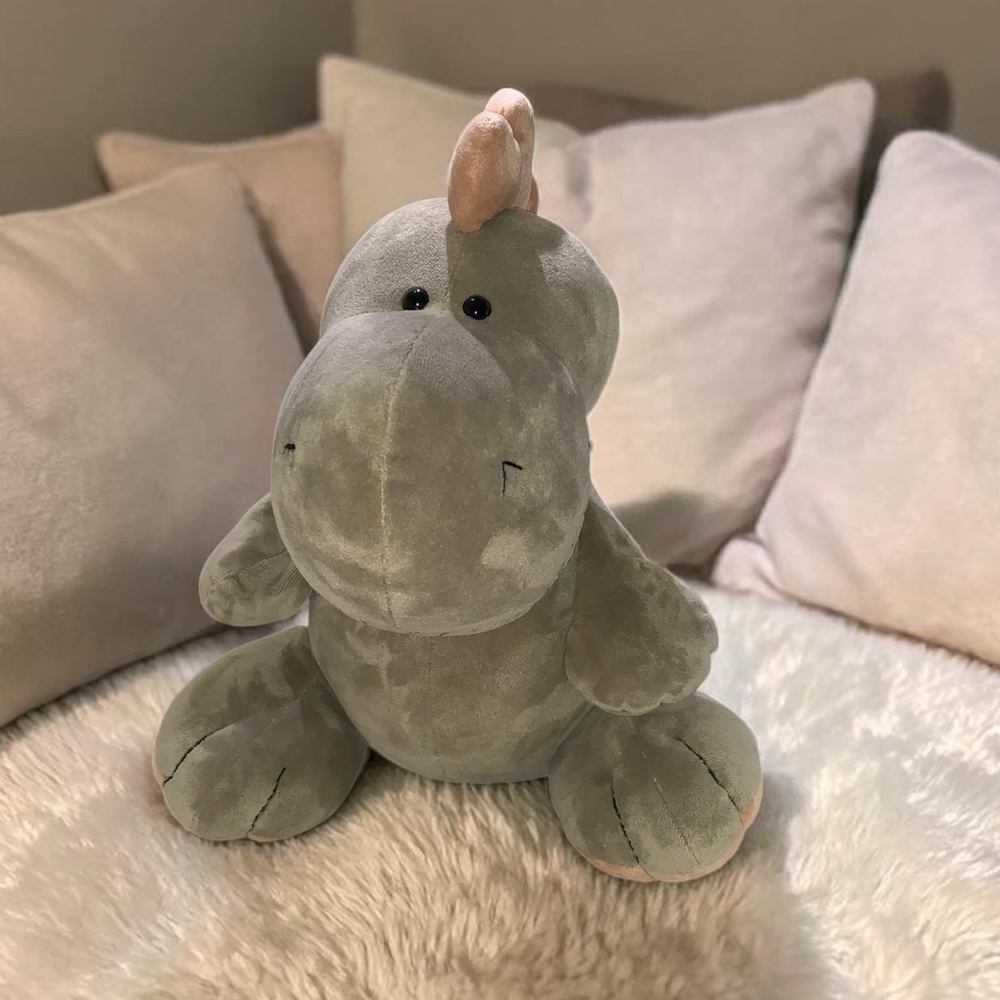 NICI Green Dinosaur Plush Toy Soft Stuffed Animal 10” Cute Dino